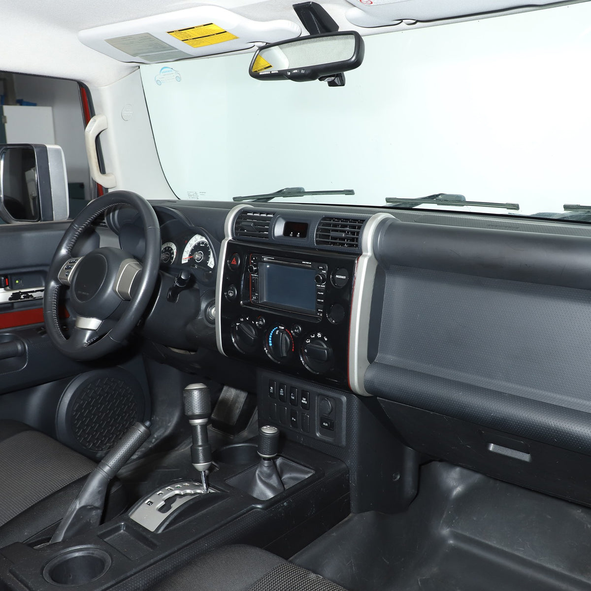 Piano Black ABS Navigation Decorative Panel For Toyota FJ Cruiser 2007-2021 18