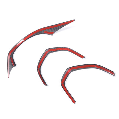 Real Carbon Fiber Interior Dashboard Trim Cover Decor Kit For Corvette C7 14-19 223