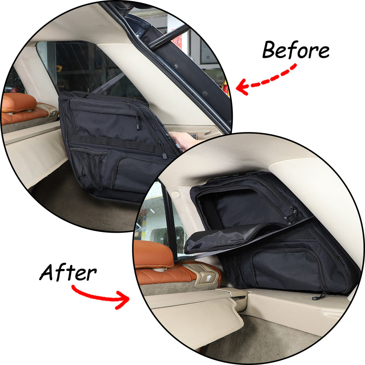 Car Trunk Right Side Window Storage Bag For Land Rover Range Rover Sport 2010 16
