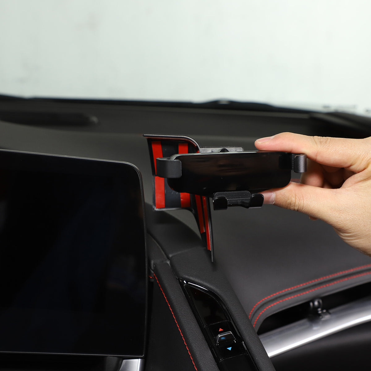 Center Console Interior Dashboard Phone Holder Mount Bracket For Corvette C8 20+ 42