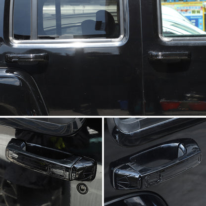 Mecha Glossy Piano Black Exterior Door Handle Cover for Hummer H3 2005-09 5