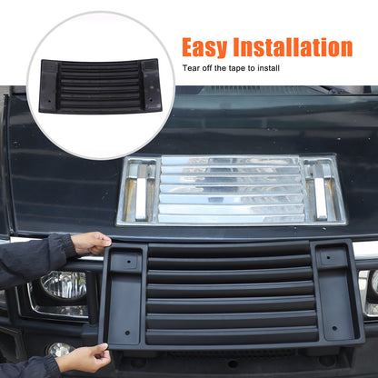 ABS Matte Black Front Hood Grille Engine Cover Trim for Hummer H2 2003-2009 US 2