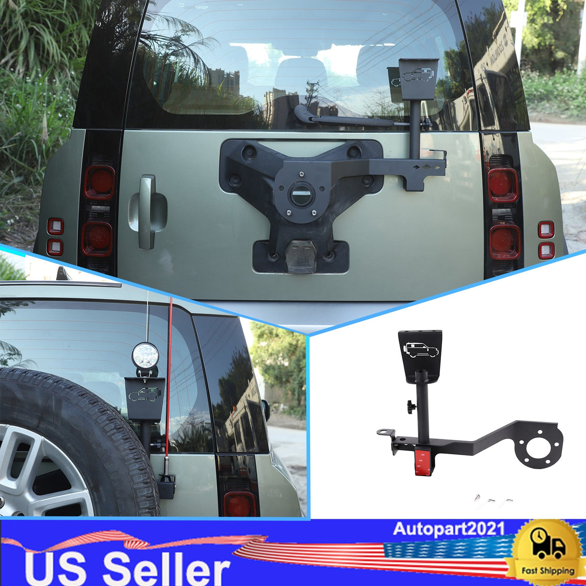 Tailgate flagpole Antenna Bracket Accessory For Land Rover Defender 90 110 2020+ 1