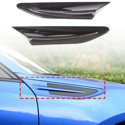 Real Carbon Fiber Side Fender Airvent Trim For Toyota 86 16-20/Subaru BRZ 12-20 1