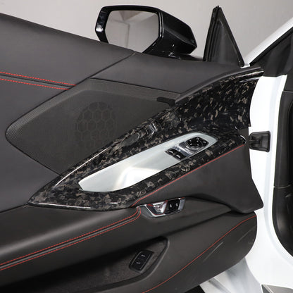 Forged Real Carbon Fiber Full Interior Set Cover Trim Kit For Corvette C8 20-25 - Variants 36-40 62