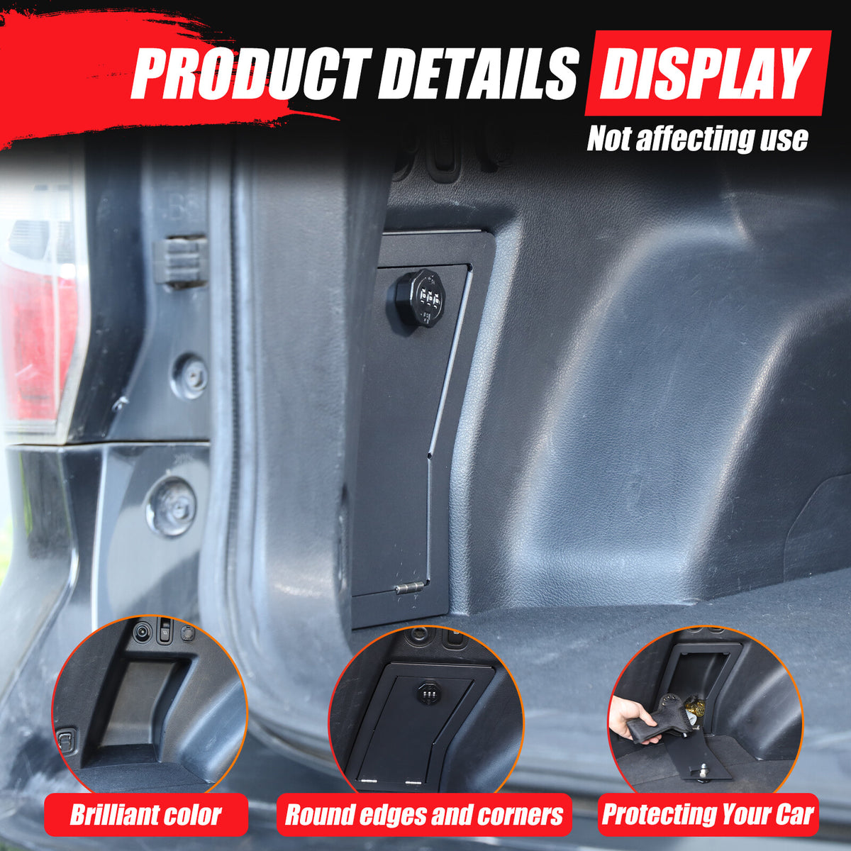 Rear Trunk Side Vault Safe Storage Lock Box For Subaru Forester 4th SJ 13-18 12