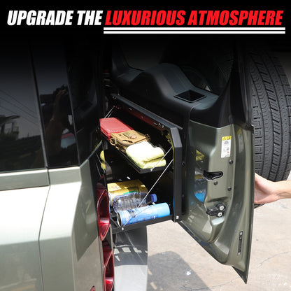 Alloy Rear Tailgate Shelf Rack Foldable Table For Land Rover Defender 2020-24 US 23