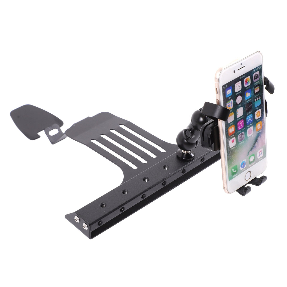 Center Console Multi-Function Phone Mount Bracket For Hummer H3 2005-2009 18