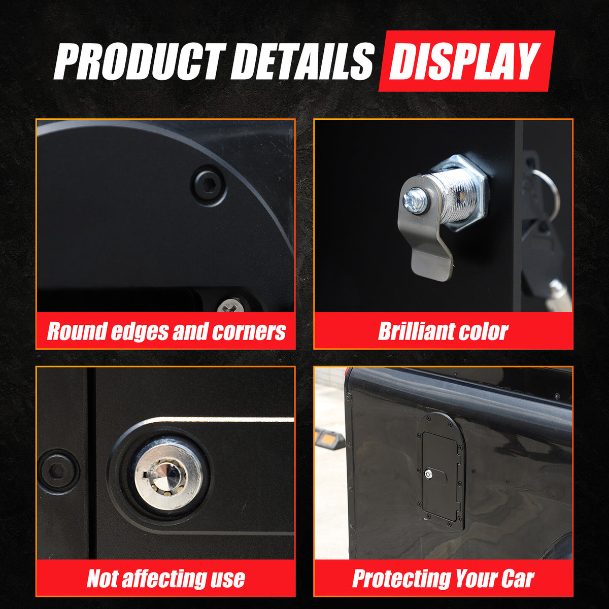 Locking Fuel Door Gas Tank Cap Cover Lock Key For LR Defender 90 110 2004-19 14
