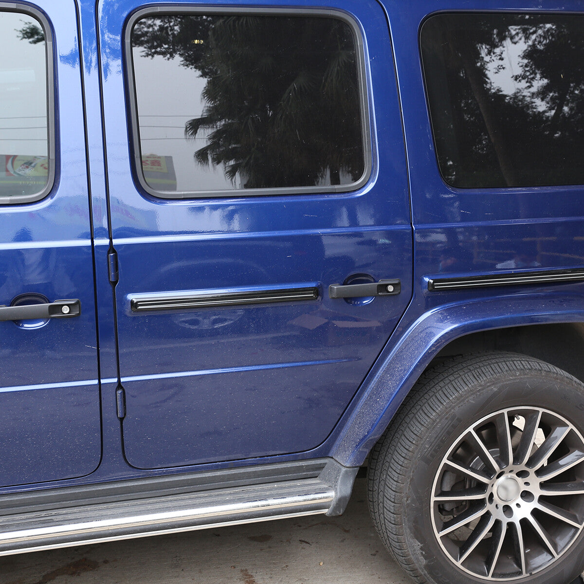 Glossy Black ABS Side Door Body Molding Trim For Benz G W463 G350 G55 G63 19+ 5