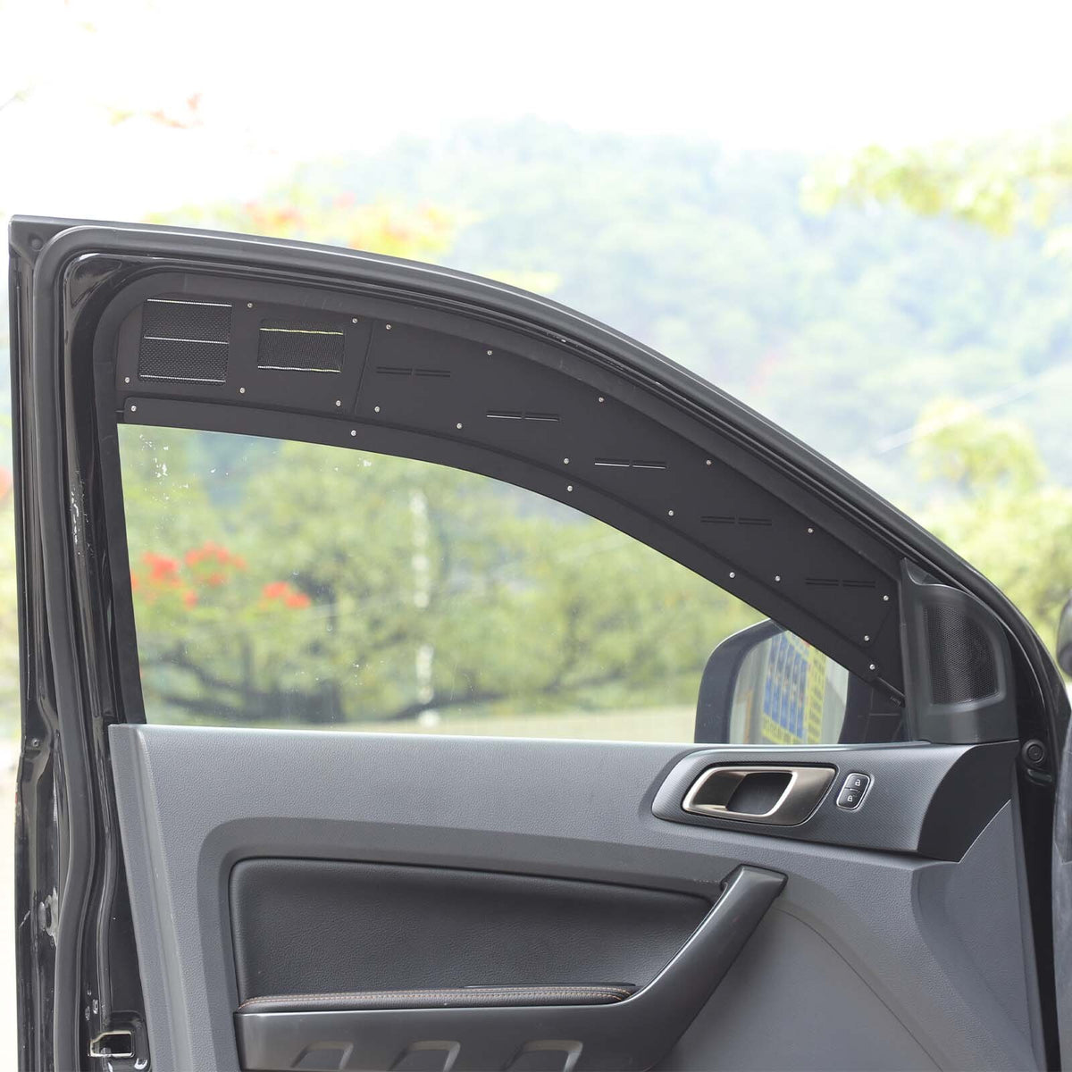 Alloy Front Row Window Vent Louvers Shutter Trim for Ford Ranger T7 T8 2015-2022 24