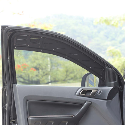 Alloy Front Row Window Vent Louvers Shutter Trim for Ford Ranger T7 T8 2015-2022 24