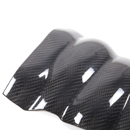 2Pcs Real Dry Carbon Fiber Intake Manifold Cover Engine For Corvette C6 2005-13 11