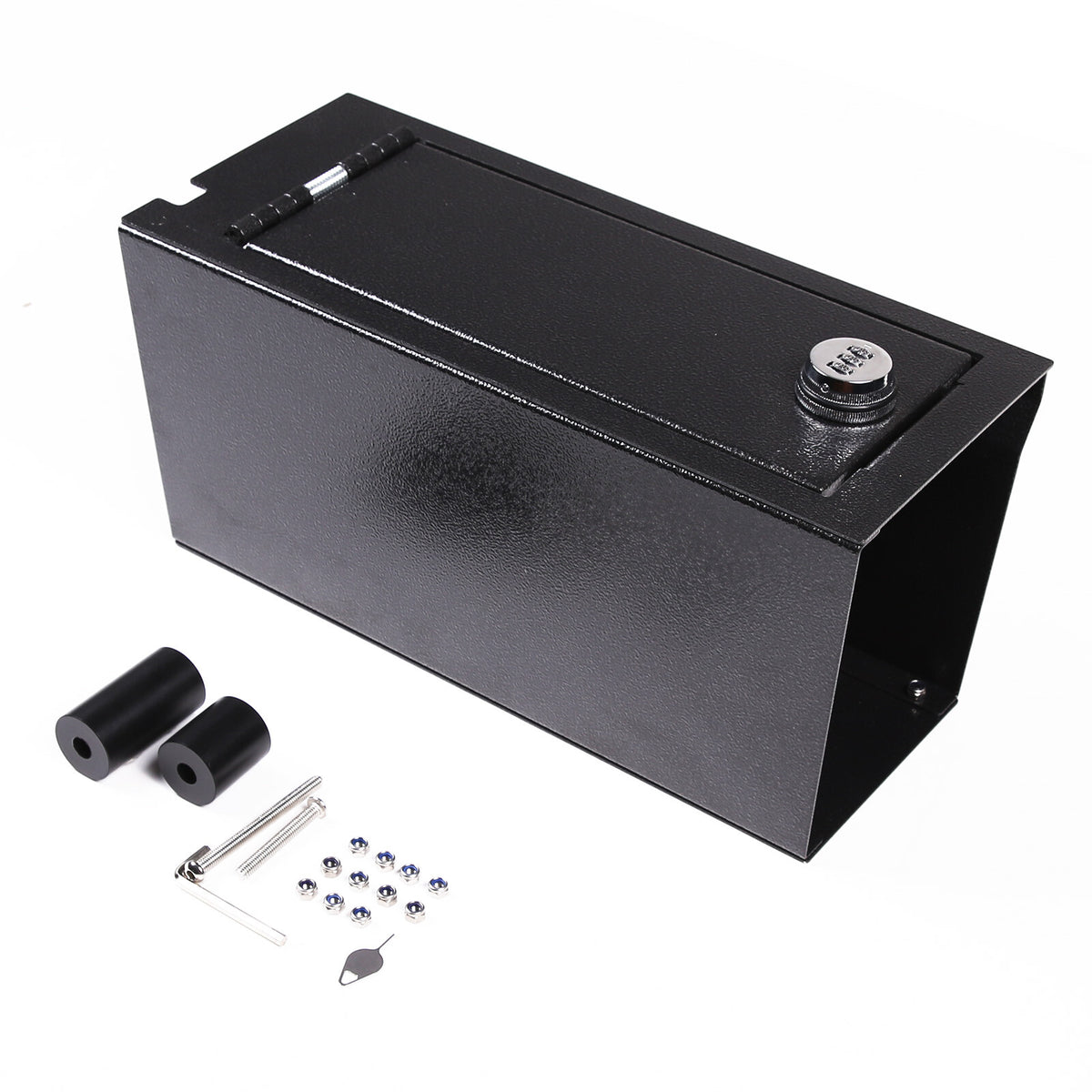 For Toyota Tundra 2014-21 Center Console Small Safe GUN Storage Lock Box W/ TRAY 6