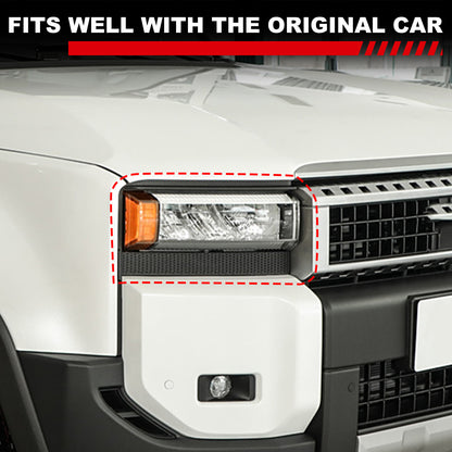 Steel Front Fog Light Lamp Cover Trim Ring For Toyota Land Cruiser LC250 24+ US 11