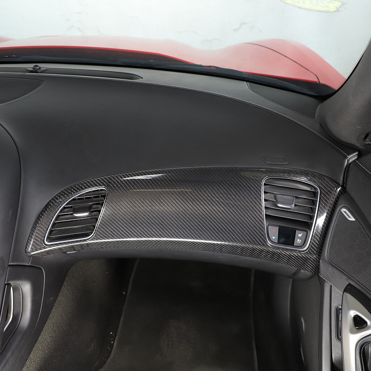 Real Carbon Fiber Dashboard Panel Decor Cover for Corvette C7 14-19 8
