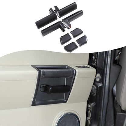 Matte Black ABS Interior Door Handle Cover Trim For Hummer H2 2003-2007 1