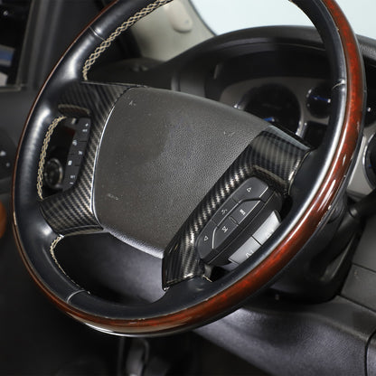 Real Dry Carbon Fiber Steering Wheel Side Button Trim For Hummer H2 2003-2007 20