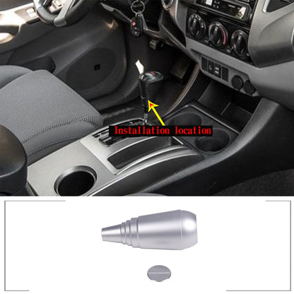 Silver Alloy Auto Car Manual Gear Lever Shift Knob Head For Toyota Tacoma 11-15 7