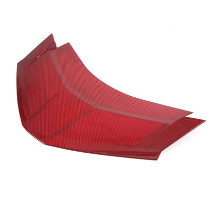 Red Real Carbon Fiber Rear Window Lower Trim For Corvette C8 Coupe 2020-26 US 10