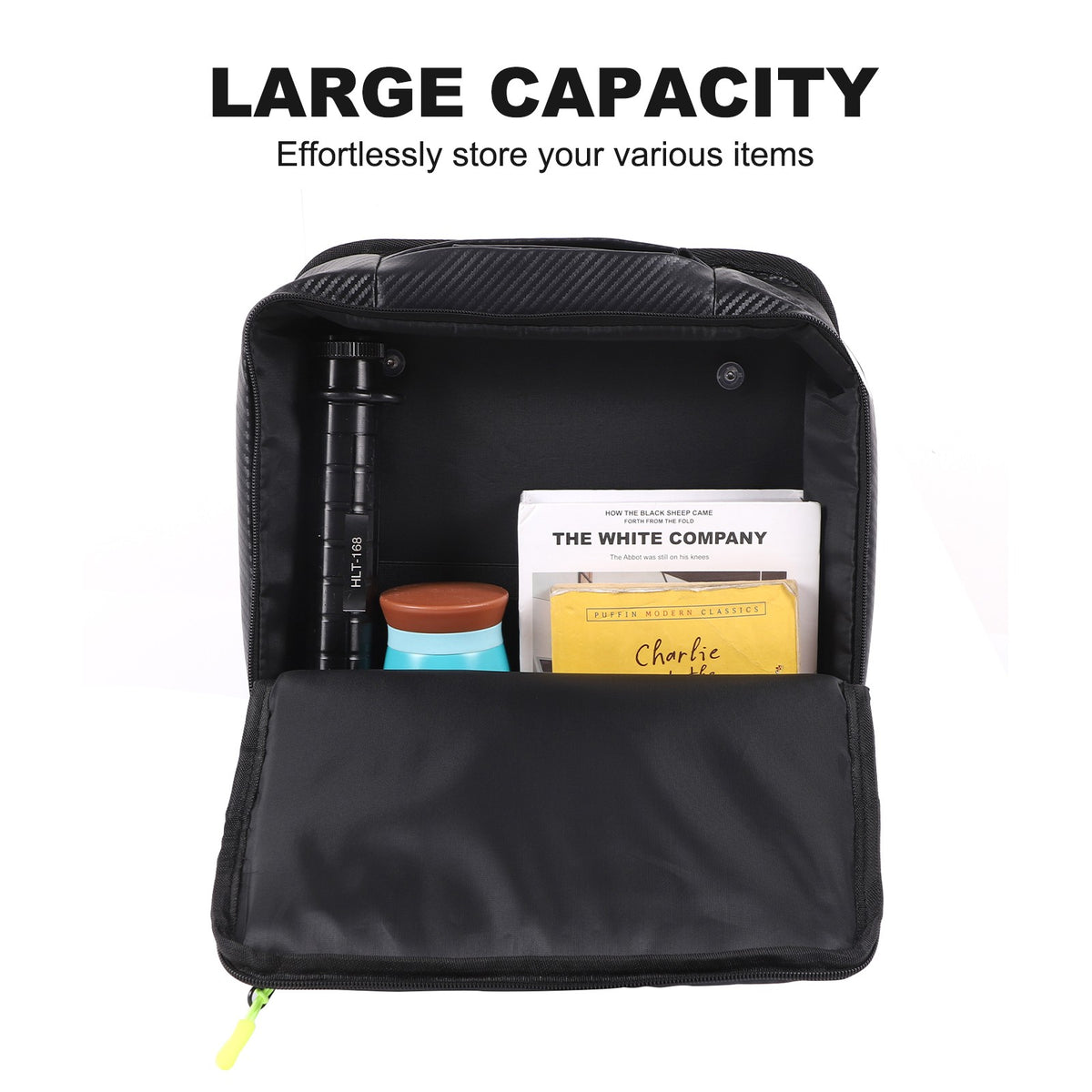 Carbon Fiber Pattern Trunk Right Side Window Bag For LR Defender 110 L663 2020+ 5