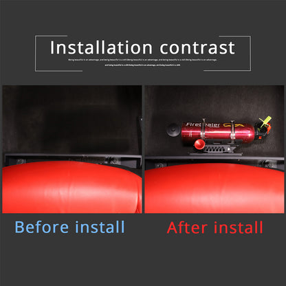 Copilot Seat Bottom Fire Extinguisher Storage Bracket For Corvette C8 2020-26 US 6