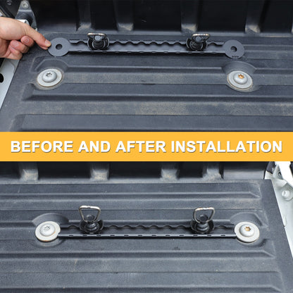 Rear Bed Side Expansion Slide Rails Bed Tie-Down Rails For Toyota Tundra 22+ US 22