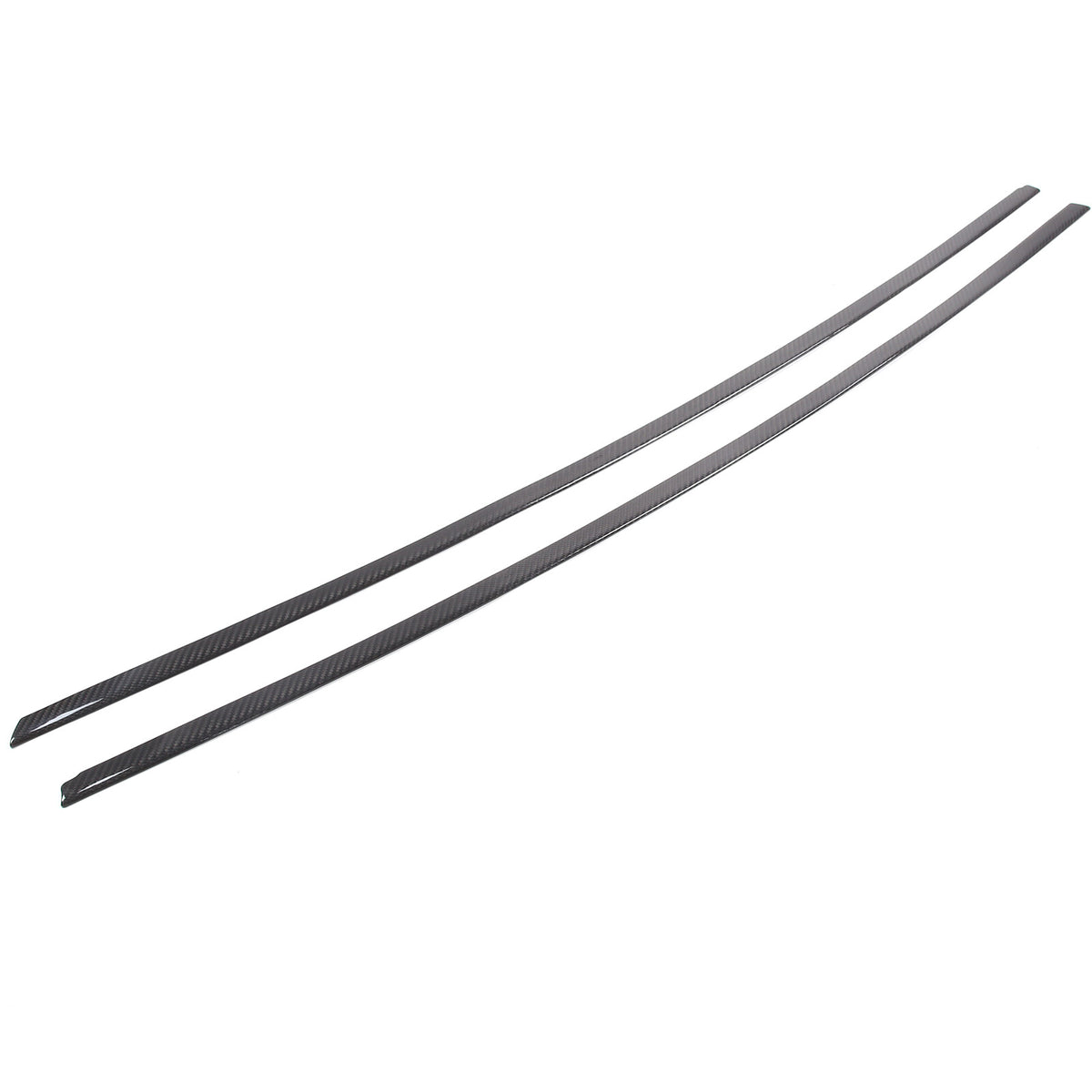 Real Carbon Fiber Door Window Sill Trim Decor Strips For Corvette C6 2005-2013 14