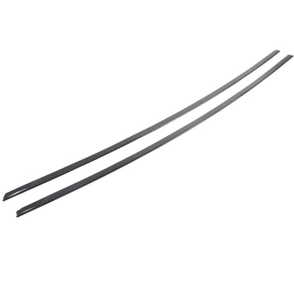 Real Carbon Fiber Door Window Sill Trim Decor Strips For Corvette C6 2005-2013 14