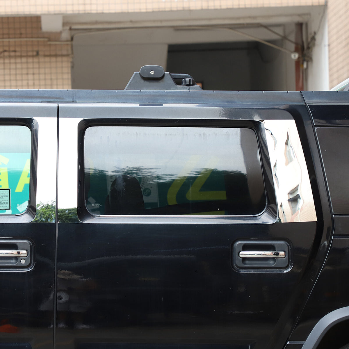 Center Door Chrome Pillar Post Mirror Trim Set For Hummer H2 2003-2009 US 13