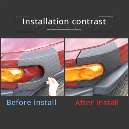 Hood Side Headlight Trim Overlay Anti-Scratch Panel For Toyota FJ Cruiser 07-21 8