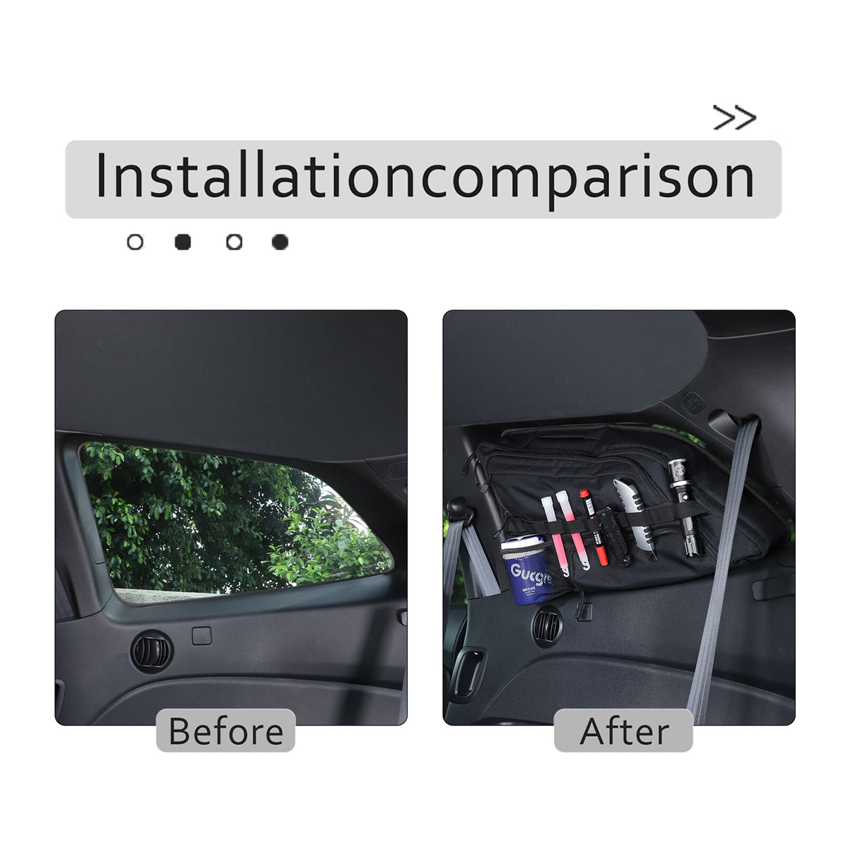 Car Trunk Right Side Window Storage Bag Tool Bag For Honda Pilot 2016-2022 9