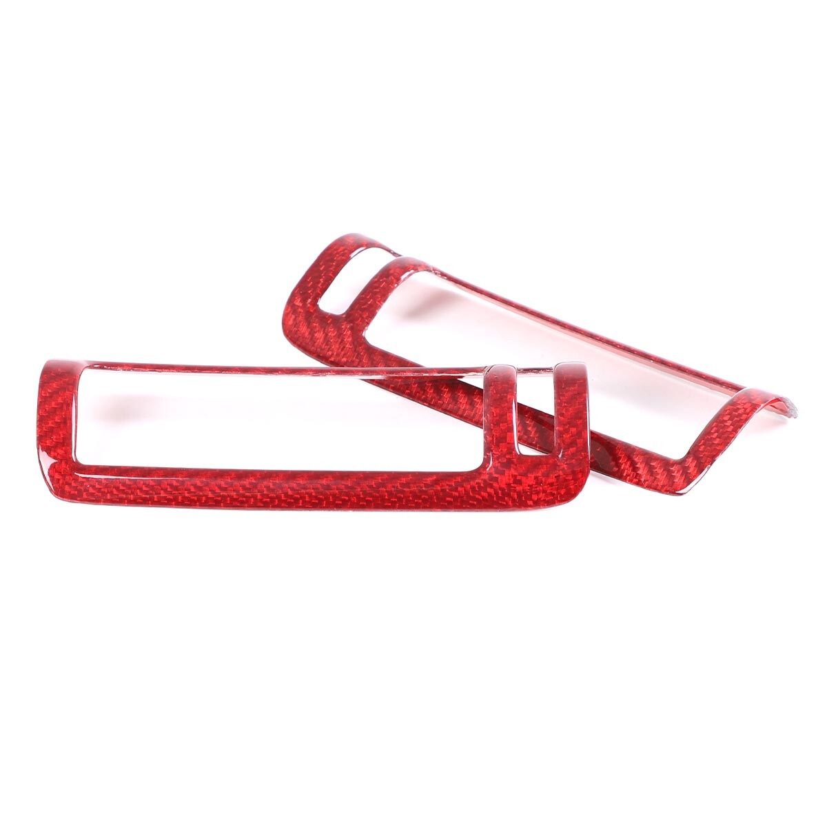 Red Carbon Fiber Car B Pillar Air Outlet Cover Trim For LAMBORGHINI URUS 18-23 10