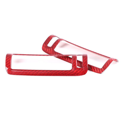 Red Carbon Fiber Car B Pillar Air Outlet Cover Trim For LAMBORGHINI URUS 18-23 10