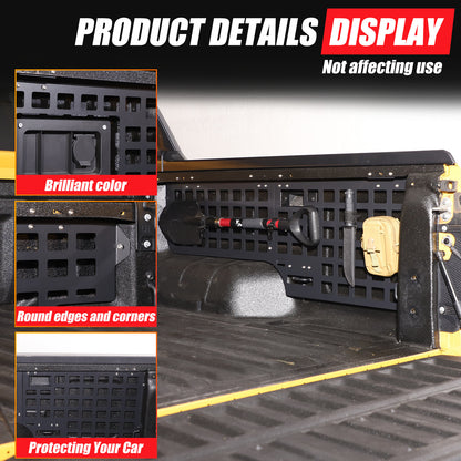 Tailgate Body Armor Side Bed Molle Panel Storage Rack for Ford Ranger 2024-2025 21