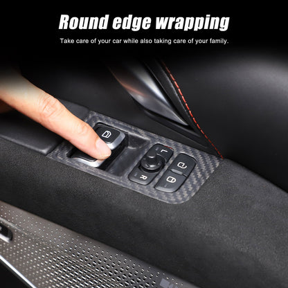 Matte Real Carbon fiber Window Lift Switch Button Trim For Lotus EMIRA 2021-2025 5