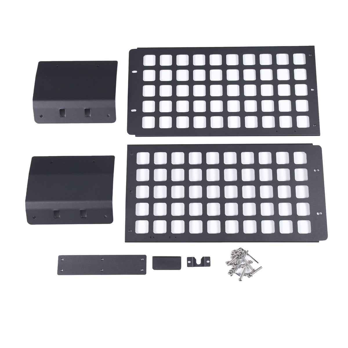 Black Alloy Steel Inner Roof MOLLE Panel Brackets For Toyota FJ Cruiser 07-21 US 10
