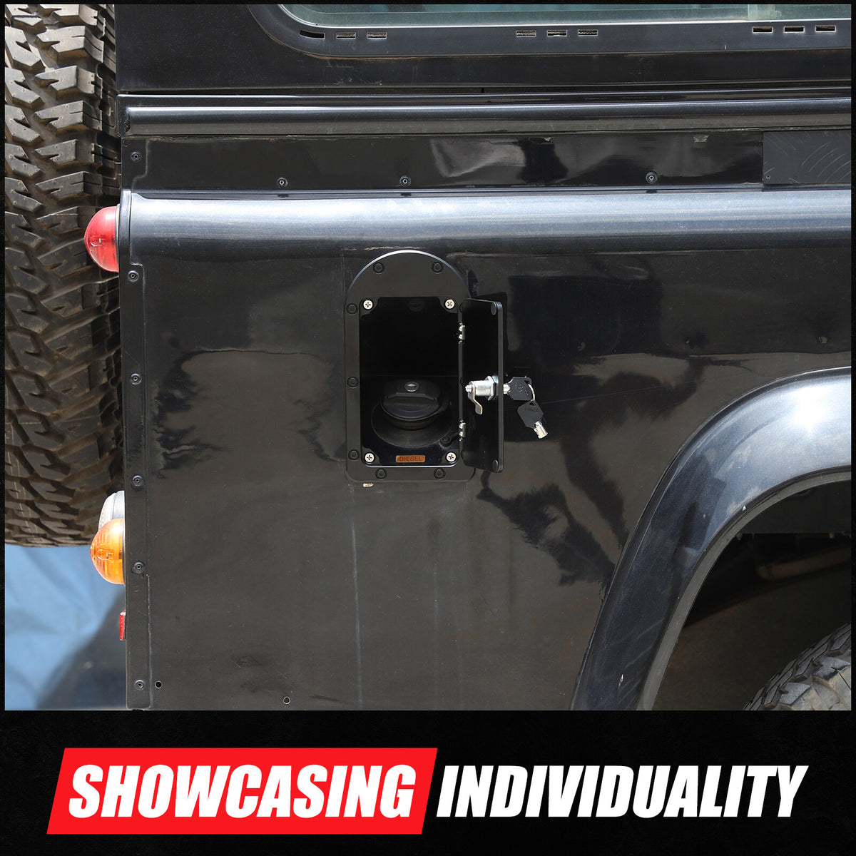 Locking Fuel Door Gas Tank Cap Cover Lock Key For LR Defender 90 110 2004-19 16