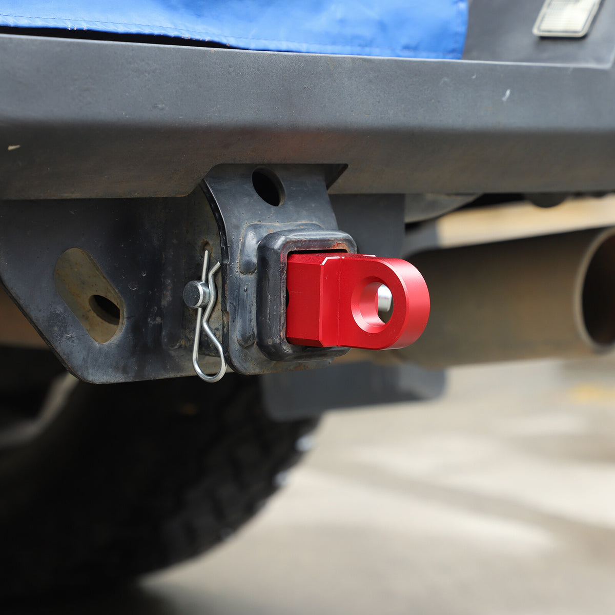 Red Alloy Trailer Mount Receiver Hitch Tow Hook For Toyota Tundra 07-21 US 1
