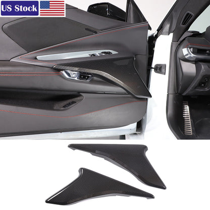 Carbon Fiber ABS Interior Decoration Cover Trim Kit For Corvette C8 2020-2025 - Styles 26-30 6