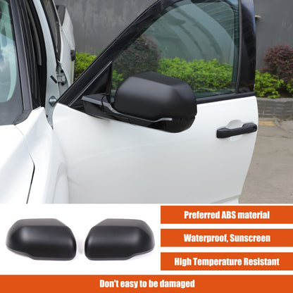 Matte Black Exterior Rearview Mirror Cover Trim For Toyota Tundra/Sequoia 2022+ 14