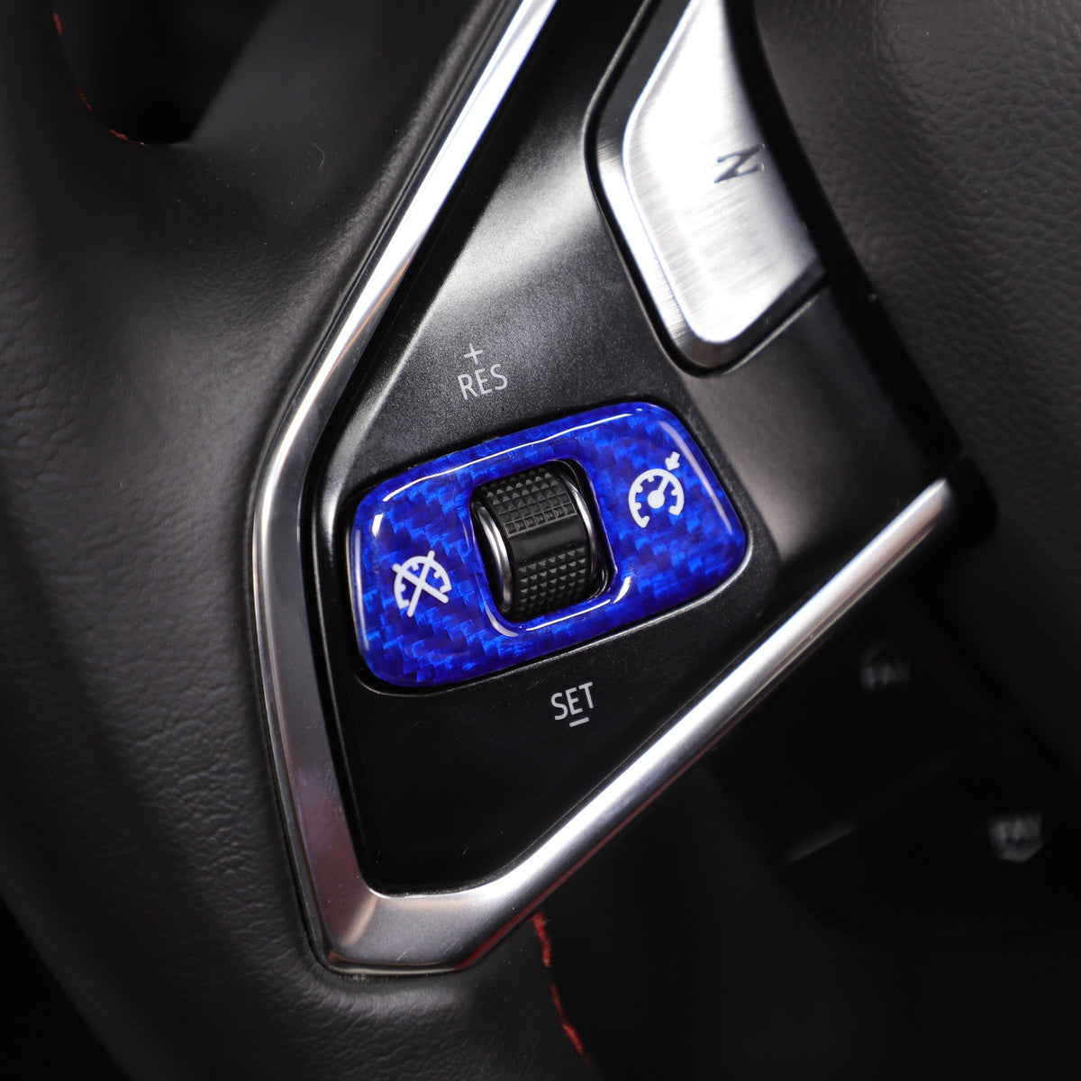 Blue Real Carbon Fiber Full Interior Set Decor Trim Kit for Corvette C8 20-25 - Variants 31-33 14