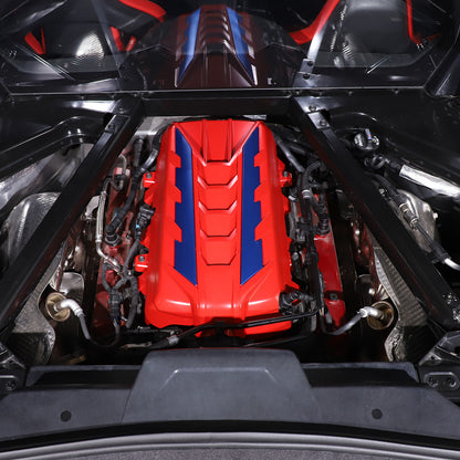 Engine Bay Panel Cover Trim in Edge Blue/Red/Black For Corvette Coupe C8 2020-26 - Styles 1-5 33