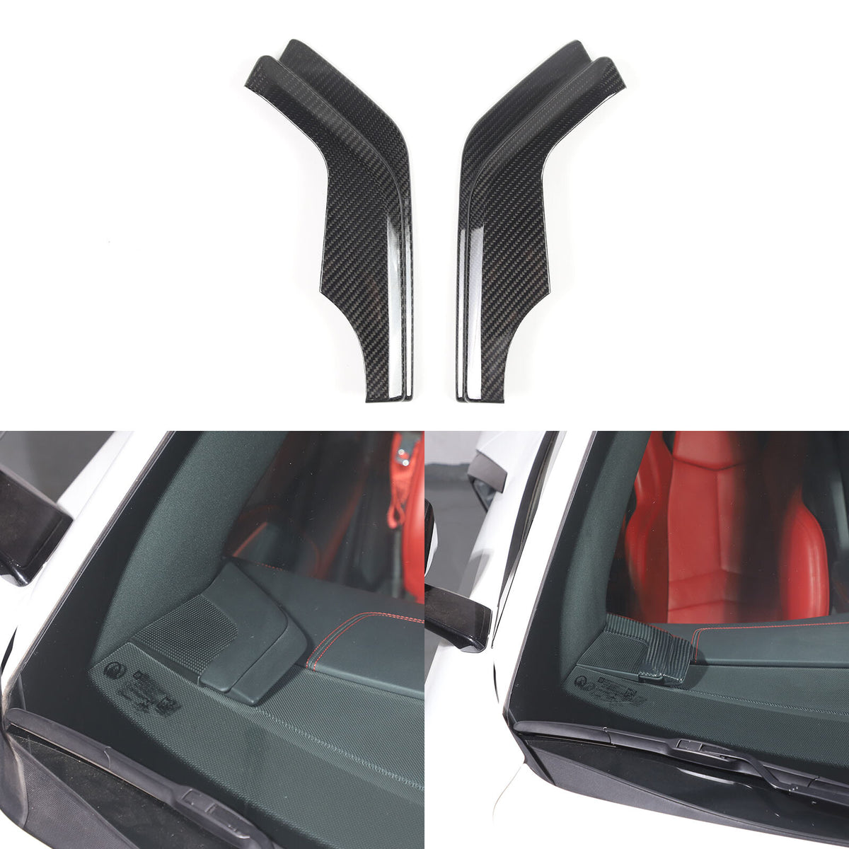 Real Dry Carbon Fiber Full Interior Center Set Trim Kit For Corvette C8 20-25 US - Styles 51-55 67