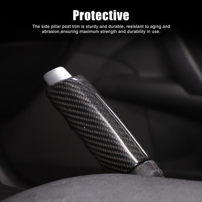Real Dry Carbon Fiber Handbrake Lever Cover Trim For Corvette C6 2005-2013 7