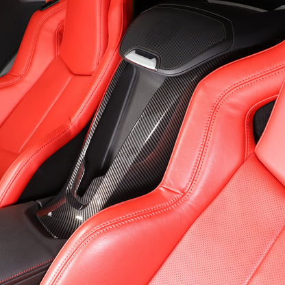 2pcs Carbon ABS Waterfall Wireless Charger Cover For Corvette C8 Convertible 10