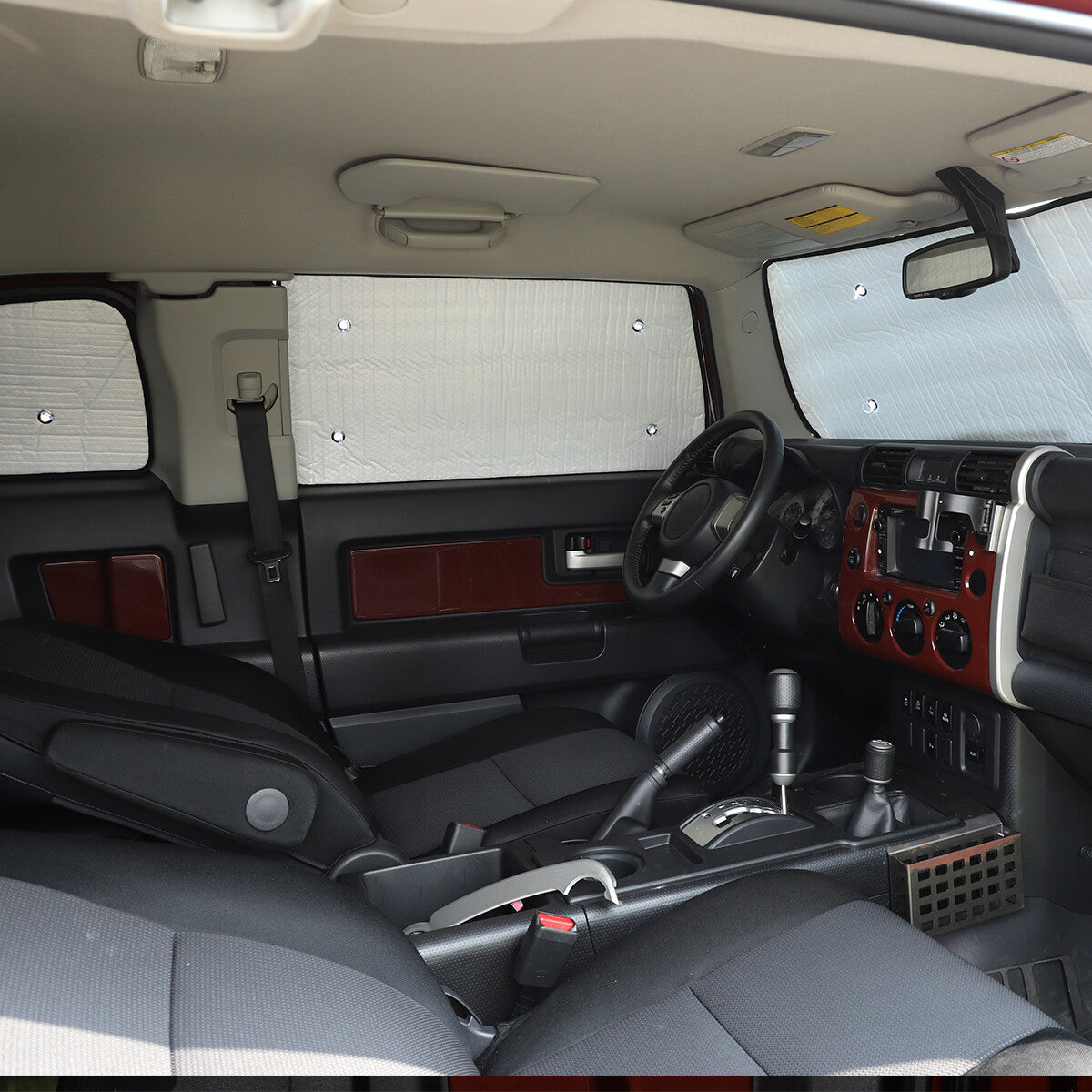 8pcs Full Window Sunshade UV Protection Visor For Toyota FJ Cruiser 2007-2021 4