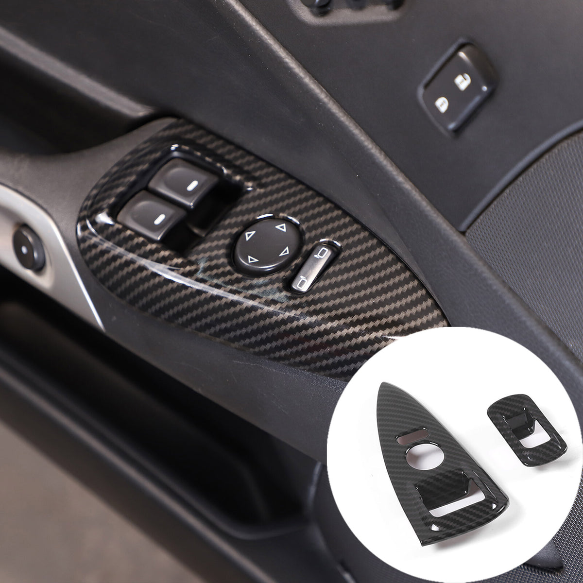 ABS Carbon Fiber Center Console Interior Trim Cover Full Set Kit For Corvette C6 - Styles 6-10 30