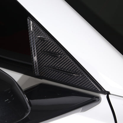 Real Carbon Window Triangle Cover Trim For Corvette C8 Stingray Z06 Z51 Exterior 6