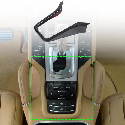 Real Carbon Fiber Center Gear Shift Cover Trim For Porsche Cayenne 958 11-17 US 4